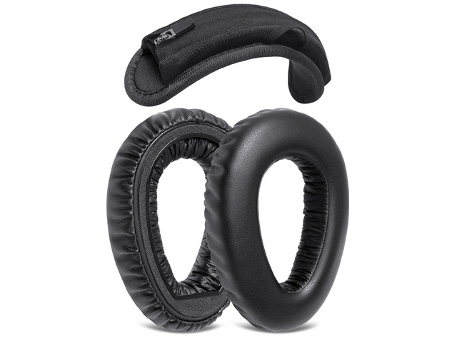 Earpads Headband Cushion Cover Refresher Kit Compatible with Sennheiser PXC550, PXC 550-II, PXC480, MB660 UC, MB 660 MC Headphone, Protein Leather...