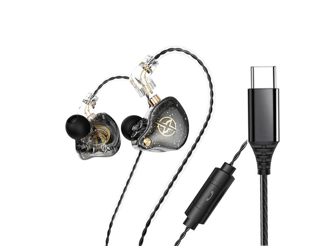 DX2 in Ear Headphones, USB C Headphones, Type C Earbuds, Noise Isolating in Ear Headphones for Running/Gym/Workouts, USB Type C Headset with...