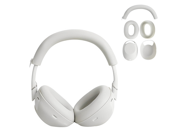 3 in 1 WH-1000XM6 Silicone Case Cover Set for Sony WH-1000XM6 Headphone Anti-Scratch Ear Pad/Shell/Headband Cover,XM6 Soft Silicone Protector...