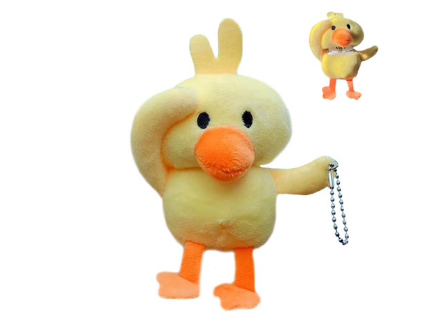 Fur Case for AirPods 1 & 2, Unique Cute 3D Cartoon Fluffy Plush Duck Design Funny for AirPods Cover Case with Keychain Protective Case for AirPods...