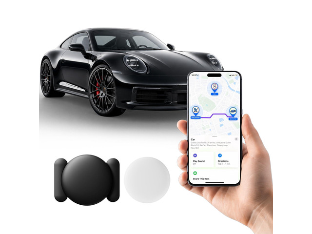 GPS Tracker for Vehicles, Real Time Tracker Device for Vehicles, No Monthly Fee Car Tracker, Work with Find My (iOS Only), MINI Vehicle Tracker...