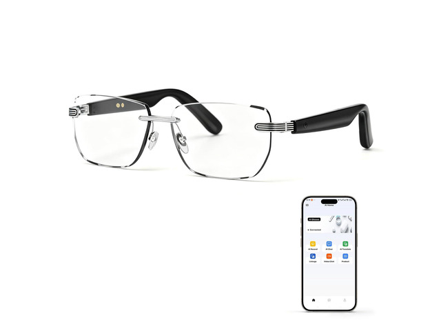 Universal intelligent translation glasses for both men and women - Bluetooth connection, equipped with photochromic lenses, support music playback...