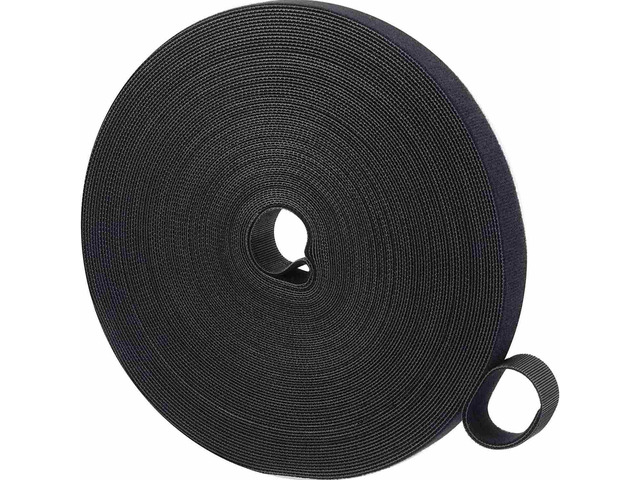 1/2 Inch Hook and Loop Roll Reusable Cable Ties Cable Management Straps Cord Organizer Double-Sided Heavy Duty Strips Black Cord Wrap for Computer...