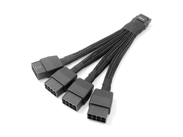 16AWG 12VHPWR 4x8Pin to 16Pin (12+4) GPU Power Cable for NVIDIA RTX RTX4070 RTX4080 RTX4090 RTX5070 RTX5080 RTX5090 PSU Sleeved Extension cable...