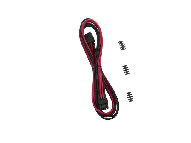 E-Series Classic ModMesh Sleeved 8-pin PCI-e Cable for EVGA G/G+ / P/P+ / T (Black + Red, 60cm)