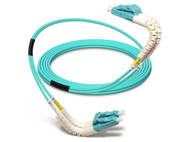 Tighter Bend Radius Multimode Duplex OM3 Fiber Cable 6 Feet / 2m (40Gb 10Gb, LC to LC, 50/125 Fiber Optic Cable, Fiber Patch Cable)