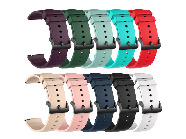 6pack Bands Compatible with IP67 Waterproof Sports Tracker Watch Replacement Soft Straps Silicone Watch Band Strap with Quick Release Pins for IP67...