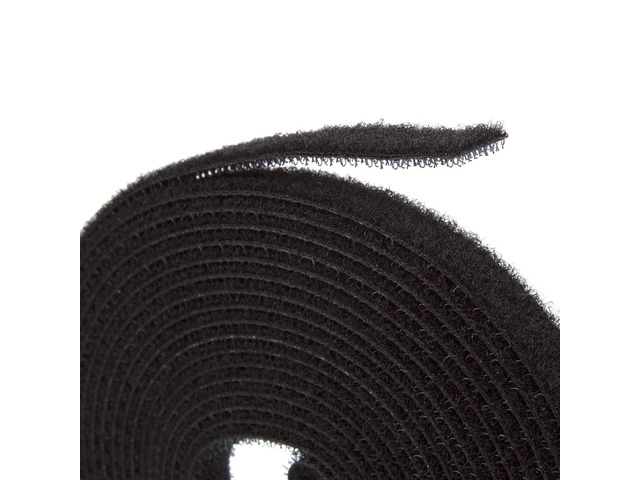 Fire Retardant Reusable Cable Ties Roll, Heat Resistant Ties, Cut to Length Roll, 1/2' Wide, 16 Feet Long - Black