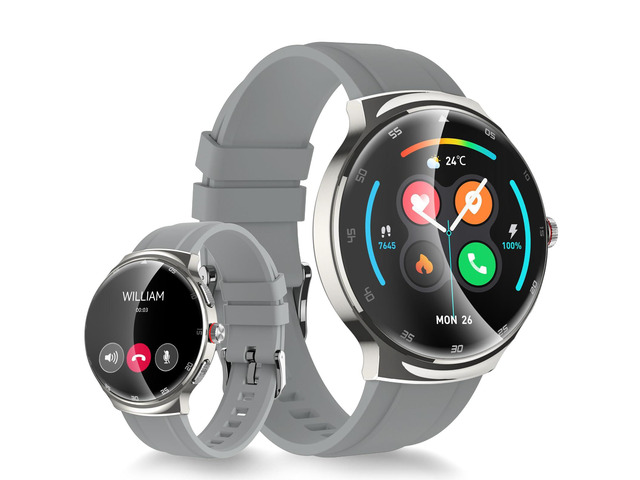 Smart Watch for Men Women, 1.43 Curved AMOLED HD Screen Fitness Tracker, 100+ Sport Modes, Heart Rate Sleep Monitor, Pedometer, Smartwatch for...