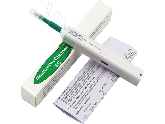 Fiber Optic Connector Cleaning Pen,Fiber Optic Cleaner Pen for 2.5mm Ferrules SC,FC,ST,SC/APC and FC/APC,800+ Clean Times