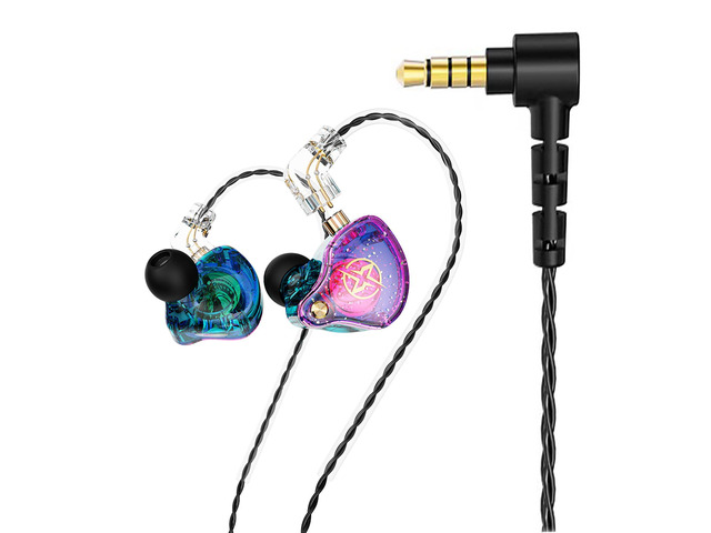 DX2 Melody in Ear Monitors Wired Earbuds Headphones IEM HiFi Bass,Dynamic Dual Driver Wired Sport Earphone with TPE Cable for Musicians,Singer,on...