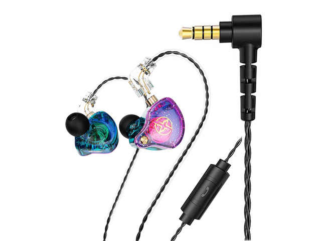 DX2 Melody in Ear Monitors Wired Earbuds Headphones IEM HiFi Bass,Dynamic Dual Driver Wired Sport Earphone with TPE Cable for Musicians,Singer,on...