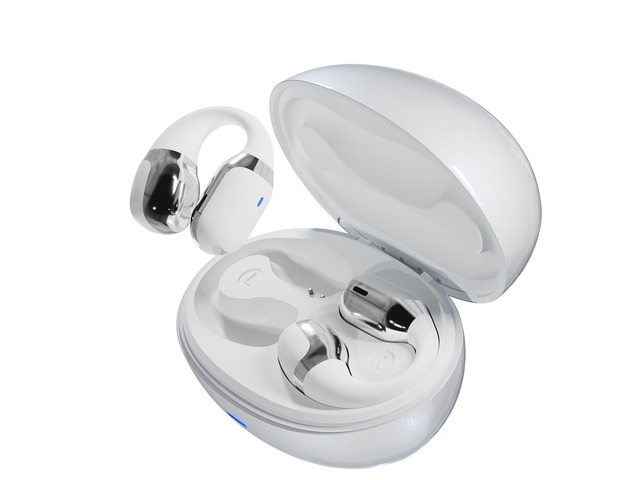 Open Ear Clip-On Earbuds, Bluetooth 5.4 Wireless Headphones IP65 Waterproof Lightweight 16H Playtime Touch Control Earphones Comfort Design for...