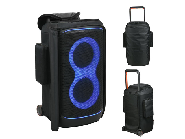 Speaker Case Compatible with JBL PartyBox 520, Portable Speaker Carrying Cover with Zipper Pockets Storage Bag for JBL PartyBox 520