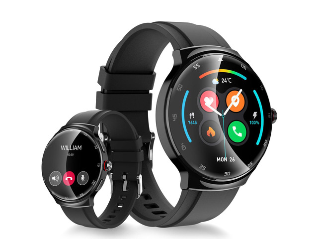 Smart Watch for Men Women, 1.43 Curved AMOLED HD Screen Fitness Tracker, 100+ Sport Modes, Heart Rate Sleep Monitor, Pedometer, Smartwatch for...