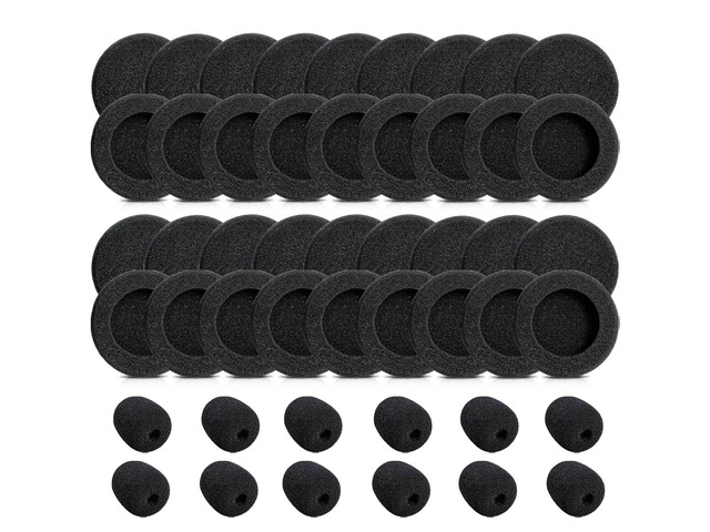 50 Pack Ear Cushions for Jabra Headset Replacement Foam Covers Ear Pads Headphone Earpads for Jabra GN1900 2000 2025 PRO 920 930 9450 Biz 1100...