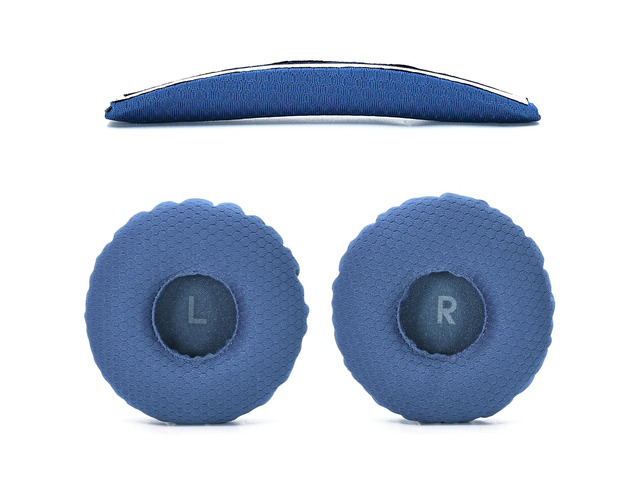 Kit 2 IN1 Mesh Fabric Earpads for JBL Tune 600/600/670 Headset-Blue Replacement Mesh Fabric Cushions Kit 2 IN1 Mesh Fabric Ear Pads + Headband
