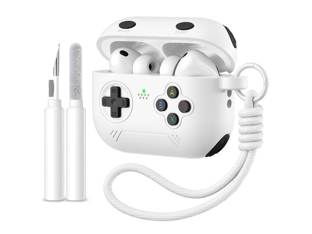 for Airpods Pro 3 Case Cute Game Console Design with Detachable Lanyard Full Body Soft Silicone Compatible with Apple AirPod Pro 3rd Generation