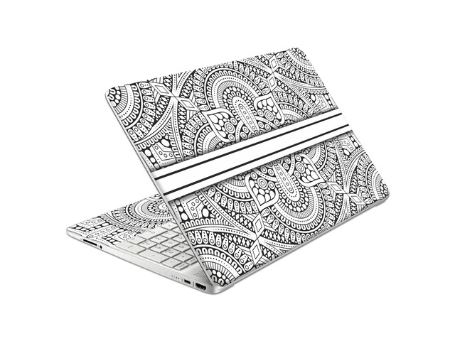 Laptop Skin Decal HP 15.6' - Mandala, Laptop Cover Sticker, No Cutting Required, No Bubble, Waterproof, Scratch Resistant - Including Wide Screen...