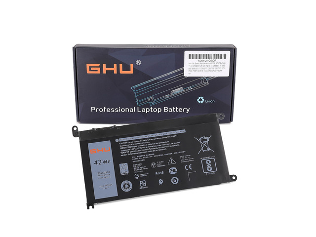 WDX0R WDXOR Battery 42Wh Replacement for Dell Inspiron 5368 5378 5568 5578 5767, Compatible with 3CRH3 T2JX4