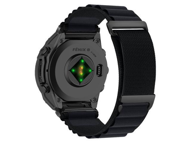 QuickFit 26 mm Replacement Watch Strap Compatible with Garmin Fenix 8 51 mm/Fenix 7X Pro Solar/Fenix 6X/Fenix 5X, Adjustable Bracelet, Nylon Sport...