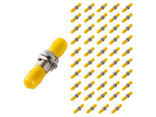 50PCS ST to ST Fiber Optical Coupler D Type Simplex Adapter Cable Connector