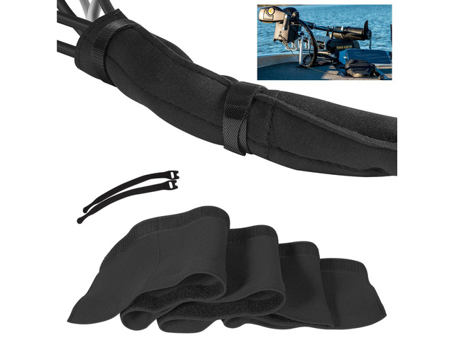 Trolling Motor Cable Organizer Sleeve, 60' L Black Neoprene Troll Sleeve Trolling Motor Wire Cover Wire Storage Bag/Wire Finishing
