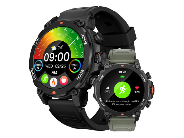 Smart Watch for Men Women with GPS Fitness Tracker Smartwatch 1.43 AMOLED Screen, 5ATM Waterproof, 450mAh Large Battery, Answer/Make Call, 24/7...