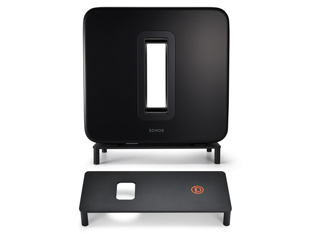 Premium Elevated Speaker Stand for Sonos Sub (Gen 4, 3, 2) Anti-Slip Metal Base with Cable Hole Protects Subwoofer & Makes Floor Cleaning Easy