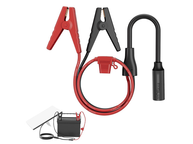 Starink Mini 12V Adapter, Alligator Clips to DC Cable Adapter 12-48V Input for Starlink Mini, 12AWG DC Power Cable with 20A Fuse Protection, DC5521...