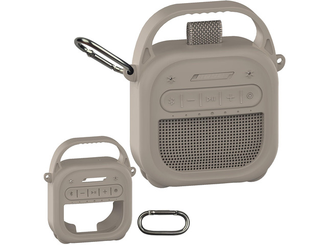 Silicone Cover Case for Bose New SoundLink Micro 2nd Gen Bluetooth Speaker Protective Soft Silicone Case with Handle and Metal Carabiner,...