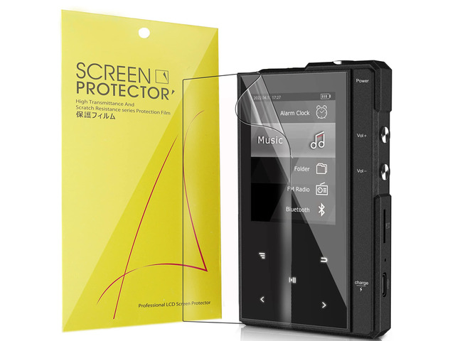 Screen Protector, 6 Pack TPU Clear Film Compatible for Phinistec Z6 MP3 Player
