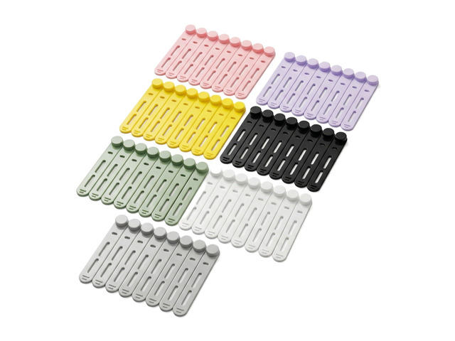 56 Pcs Multicolor 3.15 Inch Silicone Cable Ties Reusable Cord Straps Multipurpose Elastic Cable Organizer for Bundling Fastening Earphone Phone...
