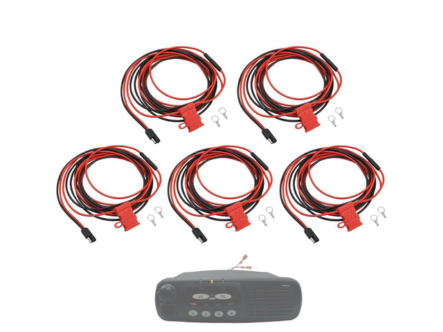5-Pack HKN4137A HKN4137 DC Power Cable for Motorola CDM750 CM200 CM300 15A for Motorola PM400 GM388 GM3188 GM950 GM3688 CM300 CDM1250 XPR4550...