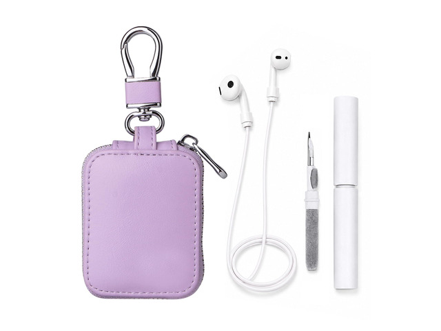 Earbud Case Headphone Storage Case Compatible with Airpods 1/2/3/4 Pro Wireless Earphones (Light Purple)