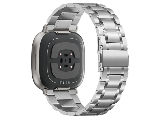 Solid Stainless Steel Band For Fitbit Versa 4/Versa 3 Metal Strap,for Fitbit Sense/Sense 2,Women and Men