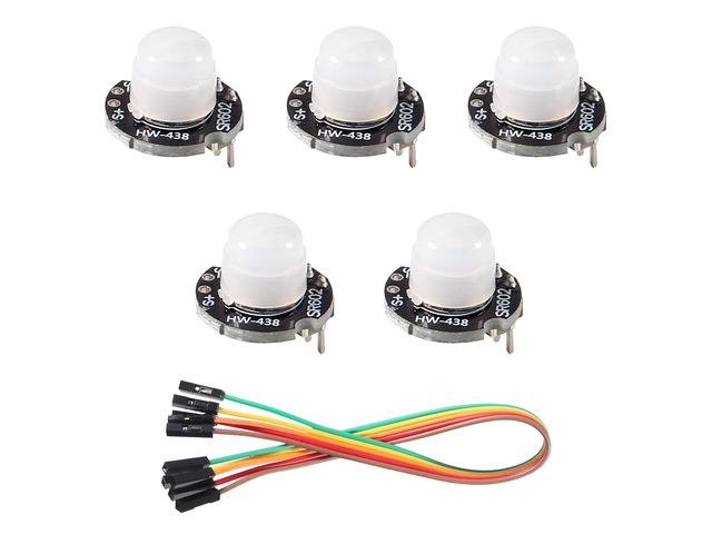 5Pcs SR602 Motion Sensor Detector Module Mini Pyroelectric Infrared Sensory Switch High Sensitivity for Electronic DIY