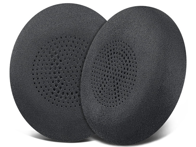 Suede Ear Cushions for Jabra Evolve2 65, Elite 45h - Black Earpads for Evolve2 65(UC/MS), Evolve2 40(UC/MS/USB), Elite 45h On-ear Headphones