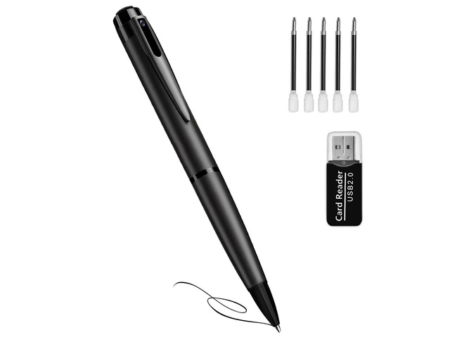 Portable Pen Camera HD Video Recorder, Compact Body Cam with Motion Detection, No WiFi, No SD Card Included