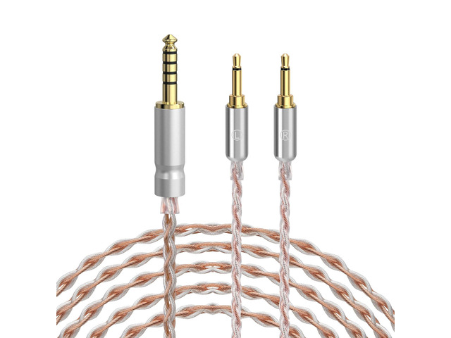 Apollo 4.4mm Balanced Male to Dual 2.5mm Male Headphone Upgrade Cable Compatible with HIFIMAN HE400S, HE-400i, HE560, HE350, HE1000 V2, 4-Core...