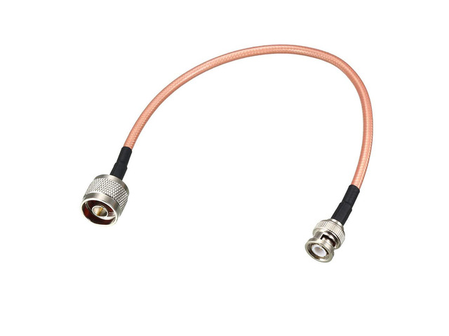 Low Loss RF Coaxial Cable Connection Coax Wire RG-142 N Male to BNC Male 30cm