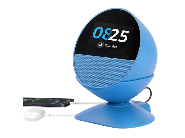 Adjustable Stand with USB-C and USB-A Charging Ports Adjustable Stand For Echo Spot (2024 Release)