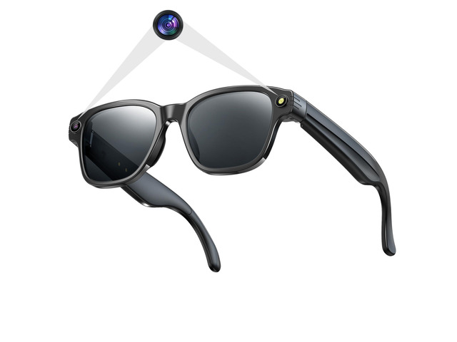 AI Camera Smart Glasses for Men Women With 8MP, 4K Photo/1200P HD Video Recording, Translation, GPT Voice Assistant, AI Object Recognition,...