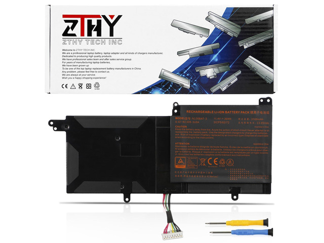 N130BAT-3 Laptop Battery Replacement for Clevo B1301 B1504 N130BU N130WU N131BU N141ZU N151ZU Sager NP3132 NP3145 NP3156 Tuxedo InfinityBook Pro...
