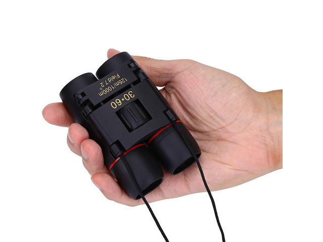 Mini Compact Binoculars for Adults Kids, Mini Pocket Folding Binoculars with Clear Low Light Vision, Lightweight Waterproof Binocular for Bird...