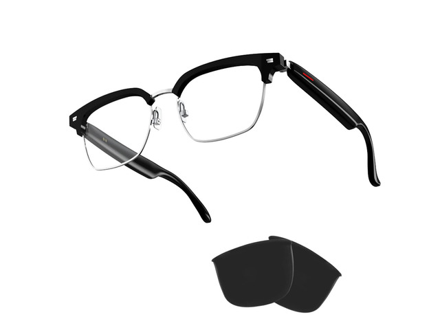 TWS Smart Bluetooth Audio Glasses - Blue Light Blocking & Sunglasses Lens kits for Office Outdoor Sports Drive - Smart Glasses for Men & Women -...