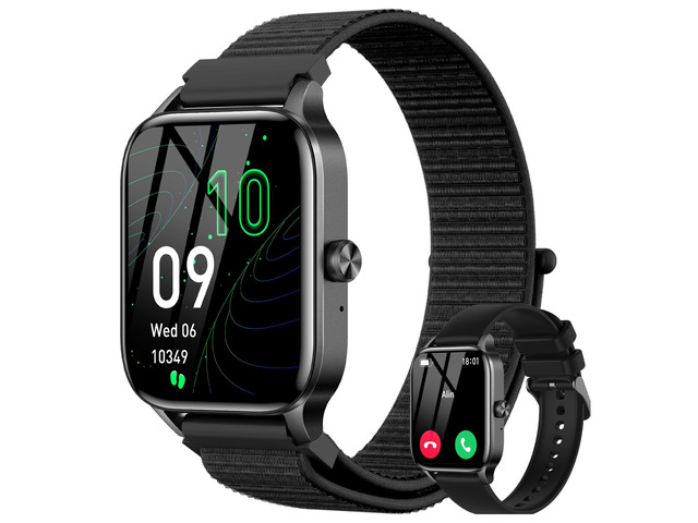 Men Smart Watch(Answer/Make Calls),1.85' HD Screen,24hrs Heart Rate/Sleep Monitor,Fitness Tracker with 120+ Sports Modes,IP68 Waterproof,AI...