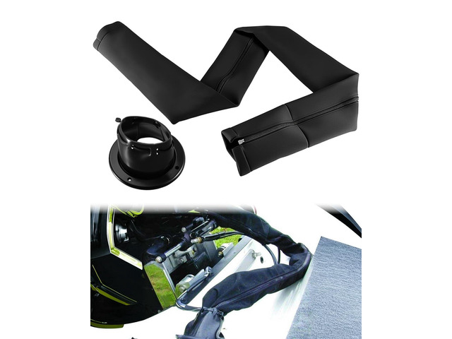 48-Inch Zippered Rigging Sleeve with Marine Cable Boot, Fit for Yacht Cable Trolling Motor Cable Sleeve Fit for Yacht Cable Management Kit