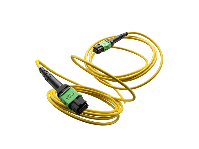 40G MPO Fiber Optic Patch Cord 5m Single-mode 8 Cores UPC Type-B Sequence High-Speed 40G, Female to Female Connector