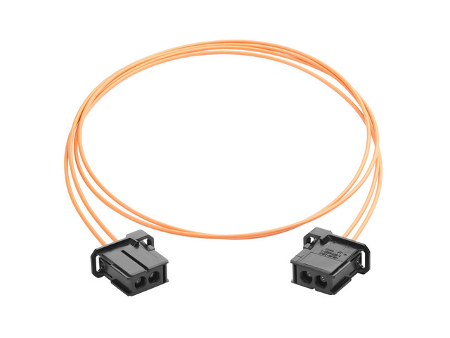 Auto Fiber Optical Optic Loop Cable 1M/3.3FT Anti-Pull Waterproof High Temperature Resistant PBT Audio Amplifier Car Most Fiber Optic Cable (Male...